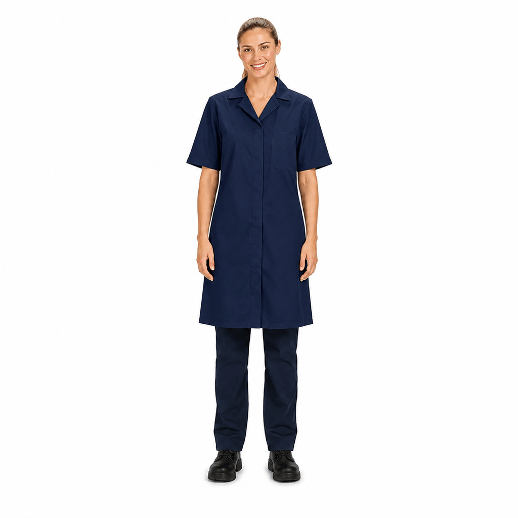 Zion BW HACCP Light Smock 65/35 165gsm - Short Sleeve