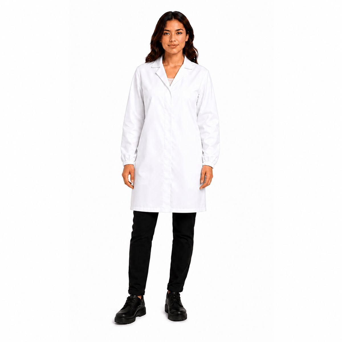 Zion BW HACCP Heavy Dustcoat 80/20 210gsm - Elasticated Long Sleeves