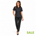 Barron Ladies Basic Poly Cotton Blouse - Short Sleeve