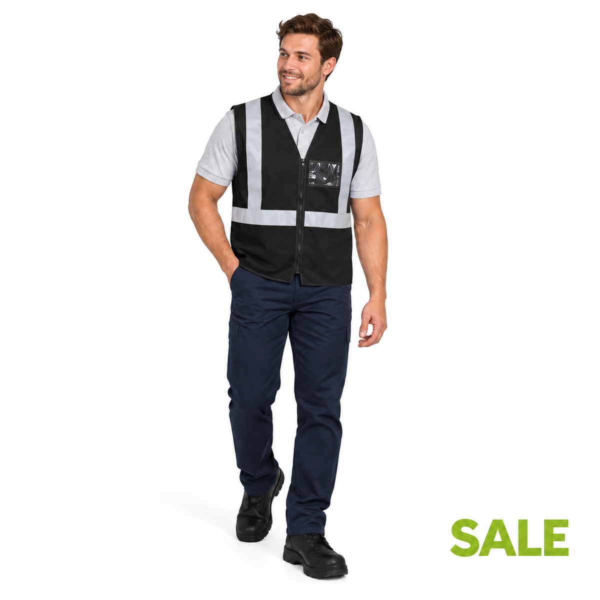 Zion BW Reflective Vest