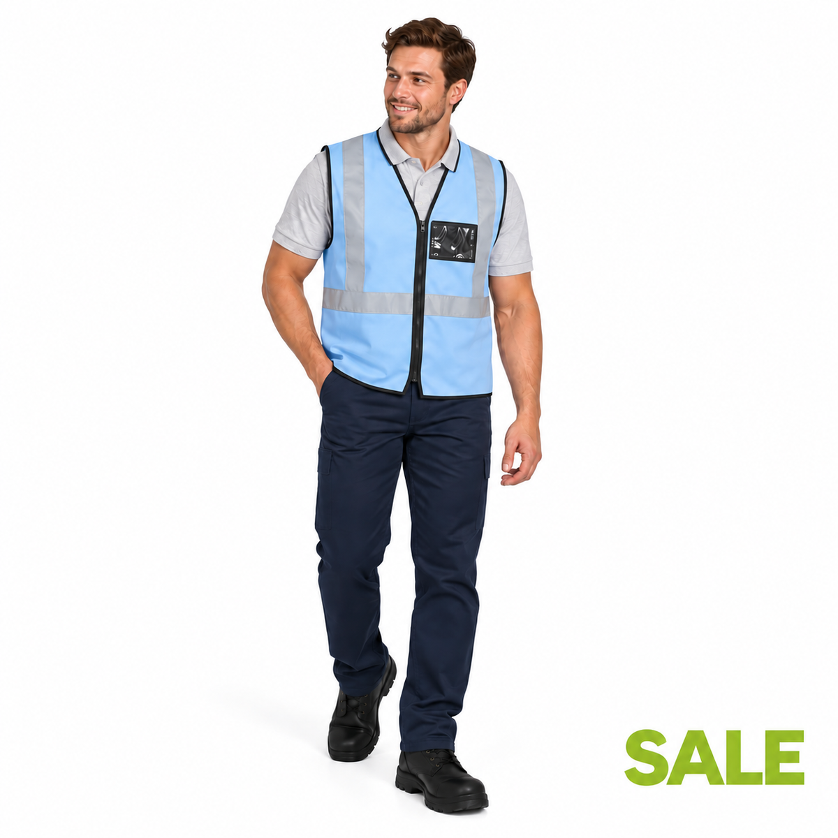 Zion BW Reflective Vest