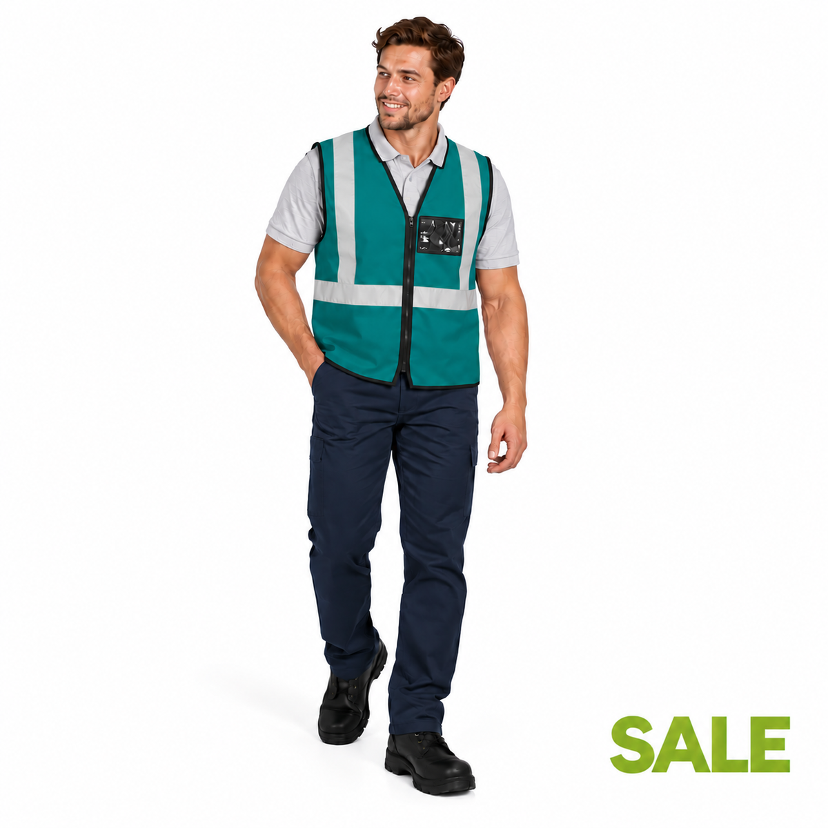 Zion BW Reflective Vest