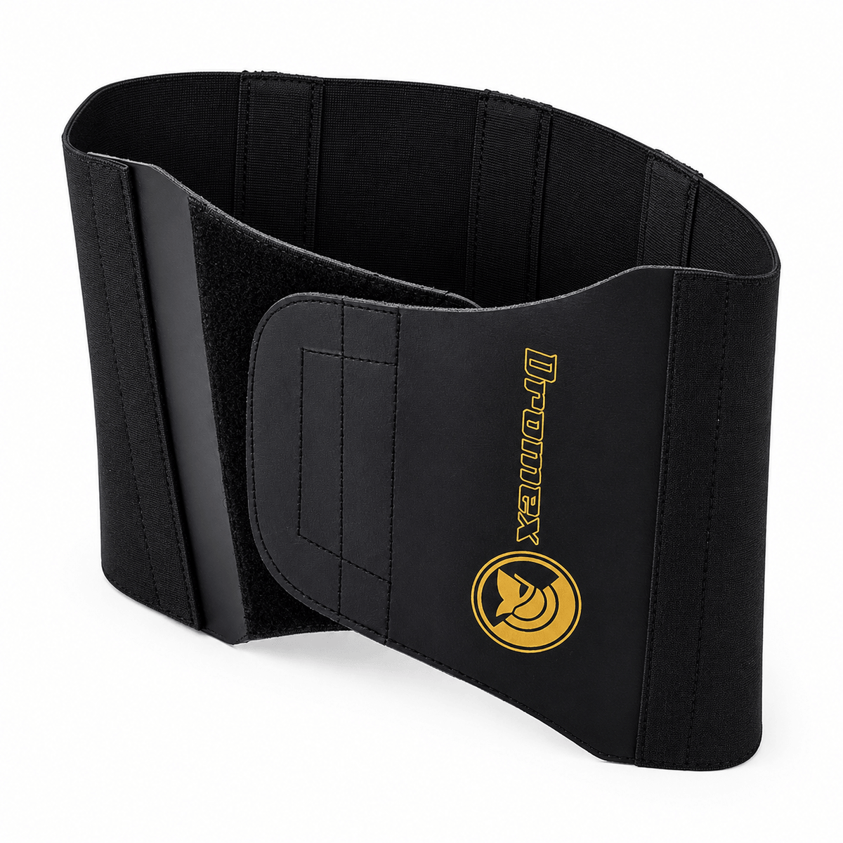 Dromex Kidney Belt - Elasticated Ribbed Velcro (KBELT) Black