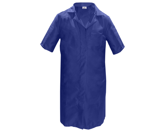 Zion BW Light HACCP Smock S/S (con. press-studs)